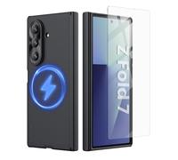 NILLKIN Super Frosted Shield Funda para Samsung Fold 7 Magnética[con Protector de Pantalla Frontal], Tacto Táctil, Ajuste Preciso, Funda Protectora Resistente a los Golpes para Galaxy Z Fold 7 - Negro