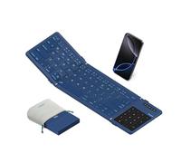 Nillkin Teclado Bluetooth plegable, diseño inalámbrico portátil (azul)