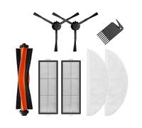 Nilnyvda Compatible con XiaoMi Mijia Robot Vacuum Mop Ultra Slim STYTJ04ZHM Repuestos Cepillo Lateral/Principal Paño de fregona Filtro HEPA Cubierta de Cepillo Caja de Polvo(Set-1)