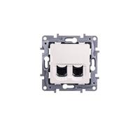NILOE Enchufe Crema Doble Ordenador RJ45 Cat.6 UTP 664874 Legrand 3245066648743