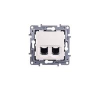 NILOE Enchufe Crema Doble Ordenador RJ45 Cat.6 UTP 664874 Legrand 3245066648743