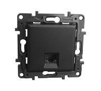 Niloe - Enchufe para ordenador RJ45 CAT5e UTP, color negro