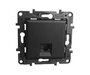 Niloe - Enchufe para ordenador RJ45 CAT5e UTP, color negro