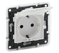 Niloé Step Enchufe con tapa (Blanco, Montaje en la pared)