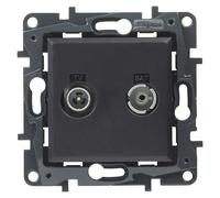 Niloé Step Pieza insertada para caja de antena Intermedia (x 2, Antracita)