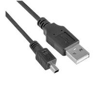 Nilox 07NXU203MB201 - Cable USB (3 m, USB A, Mini-USB B, Male connector/Male connector, Negro)