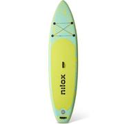 Nilox Tabla Hinchable para Stand Up Paddle en PVC, Completa con Accesorios con Mochila, Remo, Bomba, Leash, 3 Quillas, Tabla de 335 x 84 x 15 cm