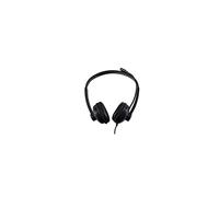 Nilox Auriculares USB estéreo con micrófono para PC, portátil, Modo Mute para conferencias y Skype, Negro