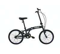 Nilox, Bike X0, Bicicleta Plegable Adulto, Fácil de Transportar, Diseño Moderno con Cuadro de Acero Opaco y Ruedas de Aluminio de 20'', Bicicleta Adulto Ligera de 12 kg