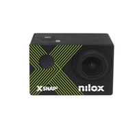 Nilox Cámara Deportiva Sumergible Snap2, Foto 16MP y Video 4K 30fps, Pantalla LCD 2'', Action Cam Impermeable hasta 30m, Batería 900 mAh, Conexión Wifi, Memoria SD hasta 128 GB