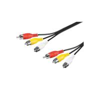 Nilox CMGAK101028 - Cable AV (1,5m, 3 x RCA, 3 x RCA)
