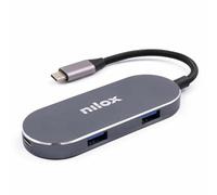 NILOX Dock Type C 3 USB 3.0, HDMI, USB C