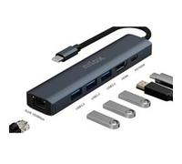 Nilox Estación de acoplamiento DOCK USB-C 6 en 1