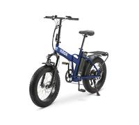 Nilox E-Bike X8 Pro, Bicicleta eléctrica Plegable, hasta 70 km de autonomía, hasta 25 km/h, Motor 36V/250W, batería extraíble, Ruedas de 20”, Cambio Shimano de 6 velocidades, Frenos de Disco, Azul