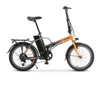 Nilox, Ebike J1 Pro, Bicicleta eléctrica Plegable, hasta 40 km de autonomía, Motor de 36 V/250 W y batería extraíble de 36 V-8 Ah, Neumáticos de 20" x 2,1", Caja de Cambios de 6 velocidades