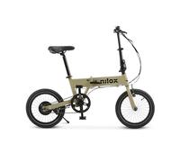 Nilox, Ebike J2, Bicicleta eléctrica Plegable, hasta 30 km de autonomía, hasta 25 km/h, Motor de 36 V/250 W y batería de 36 V-6 Ah, neumáticos de 16" x 2,1"