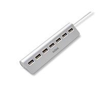 Nilox HUB sobremesa NXHU7ALU2 7 puertos USB 2.0 aluminio gris