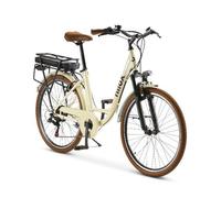 Nilox J5 PRO eBike Bicicleta Electrica 25Km/h 26'' 250W 65Km Beige