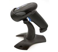 Nilox, Lector Códigos de Barras 1D y 2D, QR con Tecnología Láser, Inalámbrico, con Soporte Incluido, Compatible con Linux, Android, Windows XP, 7, 8, 10, MacOS, Negro