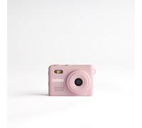 Nilox Mini Action CAM Llavero HD 720p, Filtros Vintage, Vídeo, Foto y Audio a 30 fps, Ultra Compacto, USB Tipo C, Diseño Retro, Viajes, Vlogs y Redes Sociales, Rosa