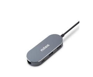 NILOX Mini Dock USB-HDMI, 3 USB 3.0 ETHERNET