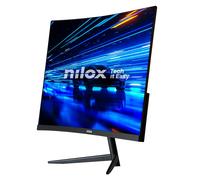 Nilox NXM24CRV2001 Monitor Curvo 24", Full HD, Pantalla Gaming 200Hz, Pantalla Ordenador con Soporte VESA 75x75mm, Tecnología VA, Conexiones HDMI 2.1 y DP 1.4