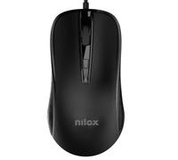 Nilox Ratón MOUSB1014 – 2400 DPI – con cable USB – Negro