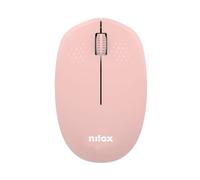 Nilox MXMOWI4014 Ratón Inalámbrico 1000DPI Rosa