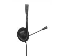 Nilox - NXAU0000002 auricular y casco Auriculares Alámbrico Diadema Oficina/Centro de llamadas USB tipo A Negro