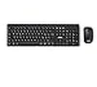 Nilox NXKMWIT011 Kit de teclado y ratón inalámbrico con distancia de funcionamiento de 10 m, teclado con diseño italiano, ratón con sensor óptico de 1600 DPI, compatible con Windows, Linux y