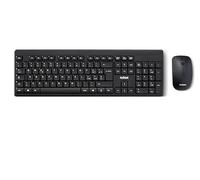 Nilox NXKMWIT011 Kit de teclado y ratón inalámbrico con distancia de funcionamiento de 10 m, teclado con diseño italiano, ratón con sensor óptico de 1600 DPI, compatible con Windows, Linux y