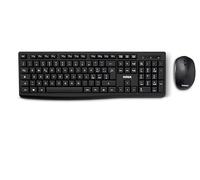 Nilox NXKMWIT012 - Kit de teclado y ratón inalámbrico de 10 m de alcance, teclado italiano, ratón con sensor óptico de 1600 DPI, compatible con Windows, Linux y Mac