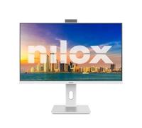 Monitor Nilox NXM24RWEB02W 24' Full HD 120Hz IPS Blanco Altavoces y Cámara Integrados Pivot VESA