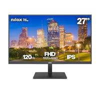 Nilox NXM27FHD1204 Monitor Gaming de 27'' Full HD IPS, Frecuencia de 120 Hz, Tiempo de Respuesta de 4 ms, Salida de Audio de 3,5 mm, Conexiones HDMI/DP, VESA 100×100 mm
