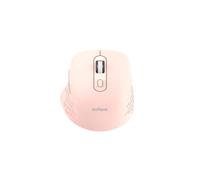 Nilox Ratón Inalámbrico 2,4 GHz con Dongle USB, Ratón Ergonómico, 6 Botones Silenciosos, dpi Ajustables hasta 3200, para PC y Mac, Negro