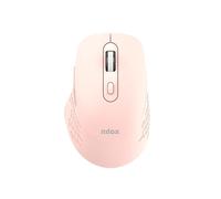 Nilox Ratón Inalámbrico 2,4 GHz con Dongle USB, Ratón Ergonómico, 6 Botones Silenciosos, dpi Ajustables hasta 3200, para PC y Mac, Negro