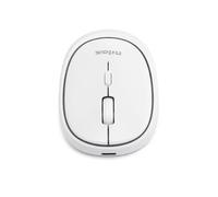 Nilox, ratón inalámbrico dual mode bluetooth 5.2 y 2.4 ghz, blanco