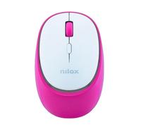 Nilox, Ratón inalámbrico Dual Mode Bluetooth 5.2 y 2.4 GHz, Rosa