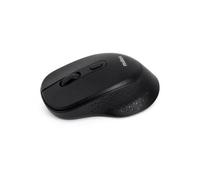 Nilox, Ratón inalámbrico silencioso 2,4 GHz, ratón ergonómico, negro