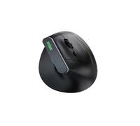 Nilox, Ratón Inalámbrico Bluetooth, Compacto y Ergonómico, con Doble Conexión USB a 2,4 GHz, dpi Ajustables 800/1200/1600, Plug and Play, para PC y Portátiles, Negro
