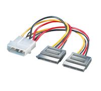 Nilox roline cable adaptador en y de 4 pines hdd / 2x sata, 0,12 m