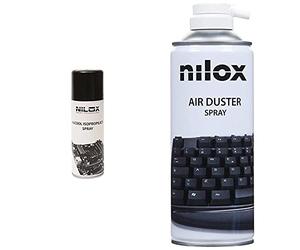 Nilox -Spray Isopropilico Alcohol 200Ml + - Spray Aria-Gas Leggeri-400Ml (Nxa02061-1)