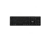 Nilox Teclado inalámbrico de 110 teclas, Bluetooth 5.2/2.4 GHz, color negro