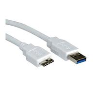Nilox USB A - Micro-USB B, 0.8m - Cable USB (0.8m, 0,8 m, USB A, Micro-USB B, 3.0 (3.1 Gen 1), Male connector / Male connector, Blanco)