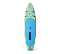 Tabla de surf de pala Nilox Waikiki inflable 2740 mm azul verde