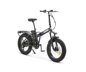 Nilox X8 PRO Bicicleta Eléctrica Plegable, Autonomía 70km y Velocidad 25 km/h, Motor Trasero 250 W y Batería Litio Extraíble 13 Ah, E-bike con Pantalla LCD 5 Niveles, Azul