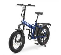 Bicicleta eléctrica Nilox X8 Pro 13Ah 250W plegable cuadro acero 70km autonomía 20" Azul Oscuro
