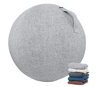 NILoykg& 55 Cm / 65 Cm / 75 Cm Ejercicio Yoga Gym Ball Cover, Silla De Pelota para Sentarse con Pelota De Nacimiento con Asa para El Embarazo Y El Trabajo De Parto, Pilates,Light Gray,65cm