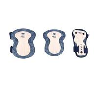 NILS Extreme H727 Juego de protectores L | 6 piezas | rodilleras, codos y muñequeras | Patines en línea, monopatín, patineta, patinete, patinete, patinete, transpirable y ajustable | set de protección