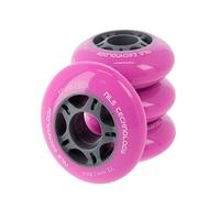 Nils Extreme Juego de ruedas para patines en línea con buena adherencia, para interior y exterior, sin cojinetes, color rosa (PU 72 x 24)